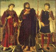 Antonio Pollaiuolo Altarpiece of the SS. Vincent, James and Eustace oil painting on canvas